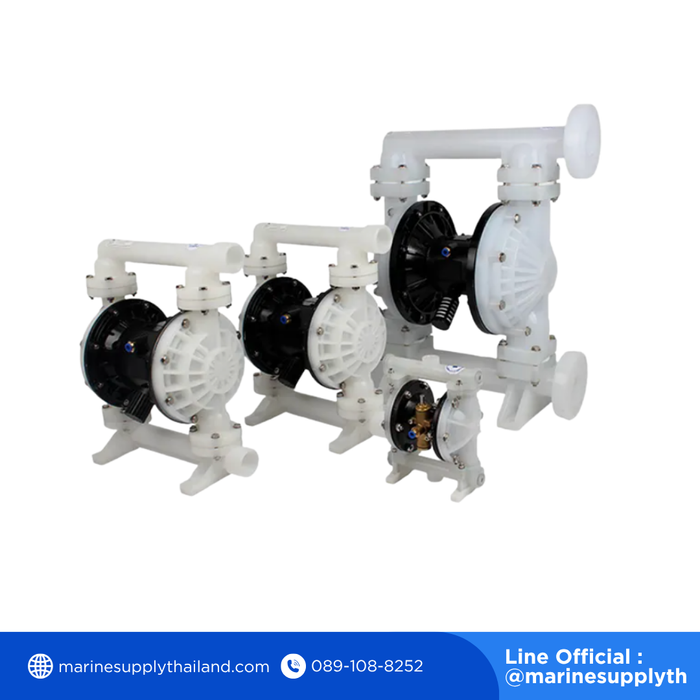 Double Pumps F46 Air Operated Plastic PP Pneumatic Diaphragm Pump