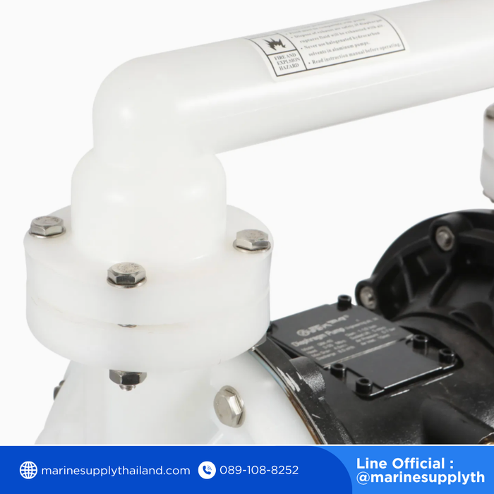 Double Pumps F46 Air Operated Plastic PP Pneumatic Diaphragm Pump