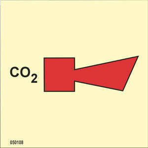 [336008] Fire Control Sign CO2 Horn