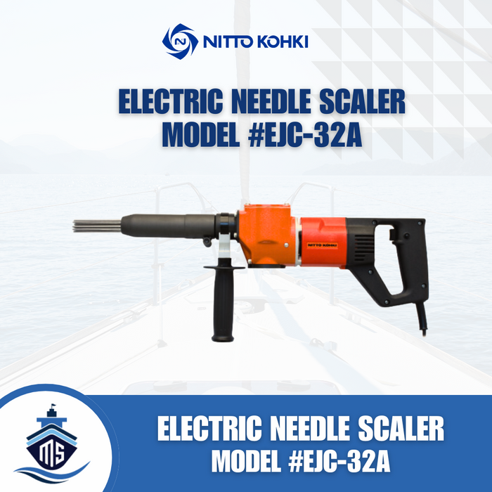 Nitto Kohki Electric needle scaler EJC-32A (เครื่องเคาะรอยเชื่อม แส้ยิงสนิมไฟฟ้า)