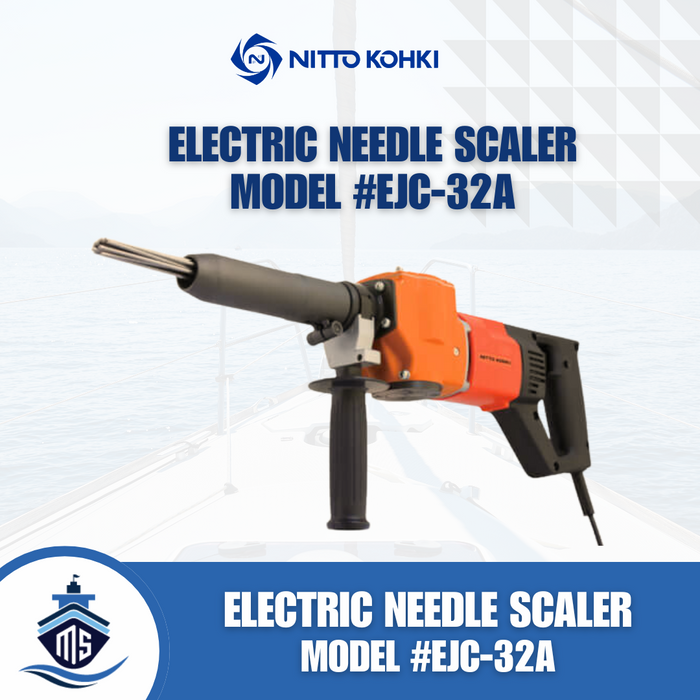 Nitto Kohki Electric needle scaler EJC-32A (เครื่องเคาะรอยเชื่อม แส้ยิงสนิมไฟฟ้า)