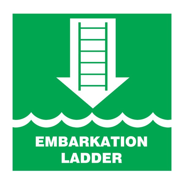 [334104] SAFETY SIGN EMBARKATION LADDER