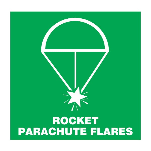 [334117] SAFETY SIGN ROCKET PARASHUTE FLARES