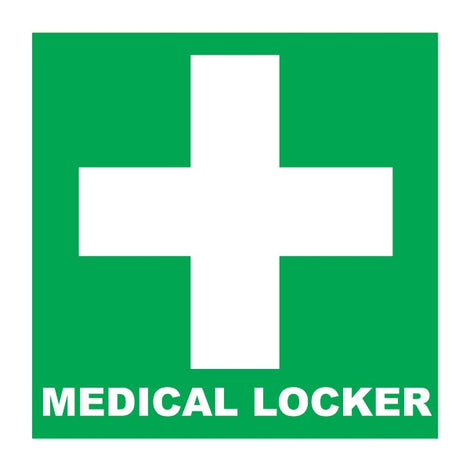 [334127] SAFETY SIGN MEDICAL LOCKER