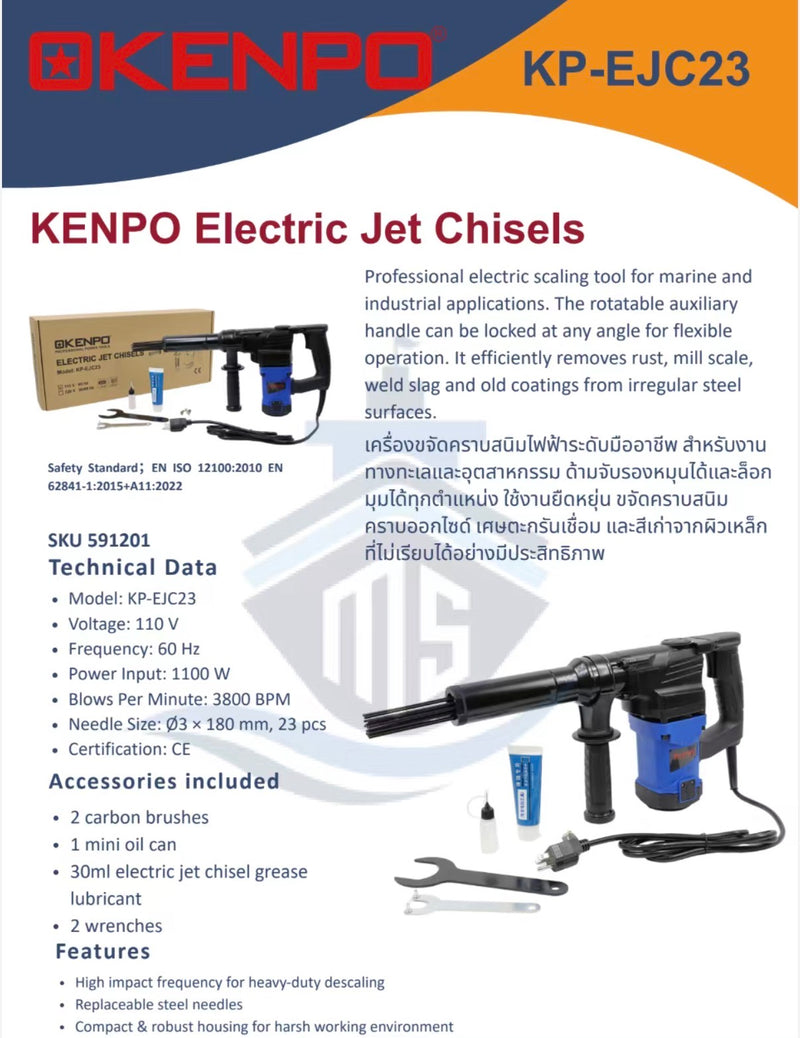 IMPA 591201 KENPO Electric Jet Chisels