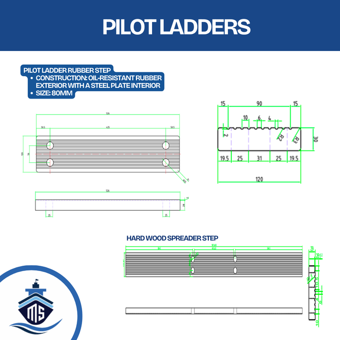 Pilot Ladders (บรรไดนำร่อง) — บริษัท มารีน ซัพพลาย จำกัด
