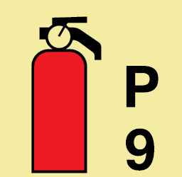 [336088] Fire Control Sign 9KGs Powder Fire Extinguisher
