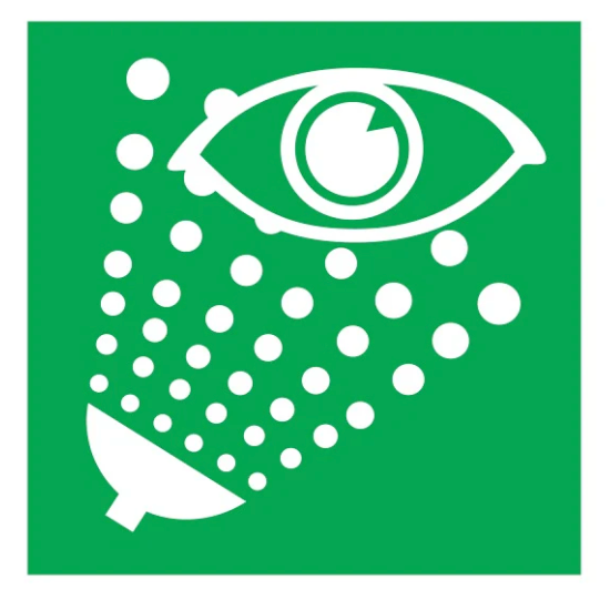 [334152] SAFETY SIGN EMERGENCY EYE WASH 150 X 150 MM