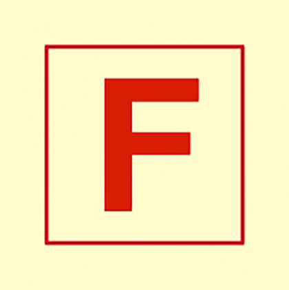 [336030] FIRE CONTROL SIGN FIRE STATION 150X150 MM