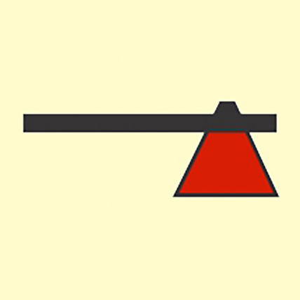 [336026] FIRE CONTROL SIGN FIRE AXE 150X150 MM