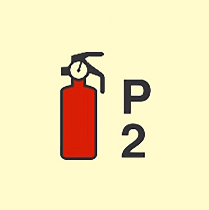 [336083] FIRE CONTROL SIGN POWDER(P2) FIRE EXTINGUISHER