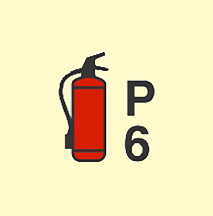 [336079] FIRE CONTROL SIGN POWDER(P6) FIRE EXTINGUISHER