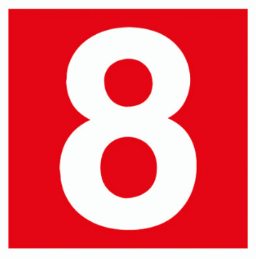 [336258] FIRE EQUIPMENT SIGN (RED) 8