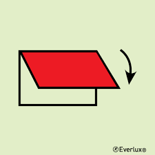 [336072] FIRE CONTROL SIGN CLOSING APPL, FOR EX VEN IN/OUTLET