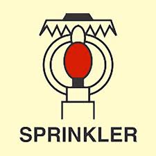 [336045] FIRE CONTROL SIGN SPACE PRTCTD BY SPRINKLER 150X150 MM