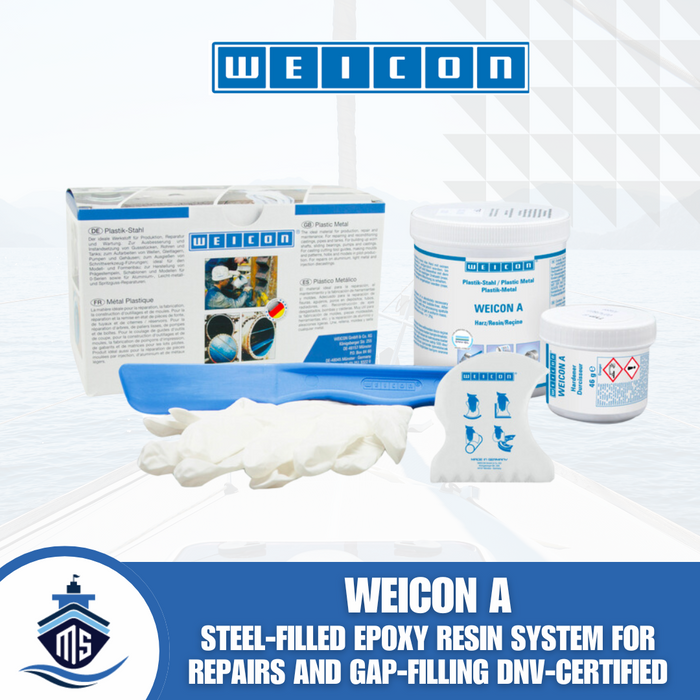 WEICON A steel-filled epoxy resin system for repairs and gap-filling DNV-certified