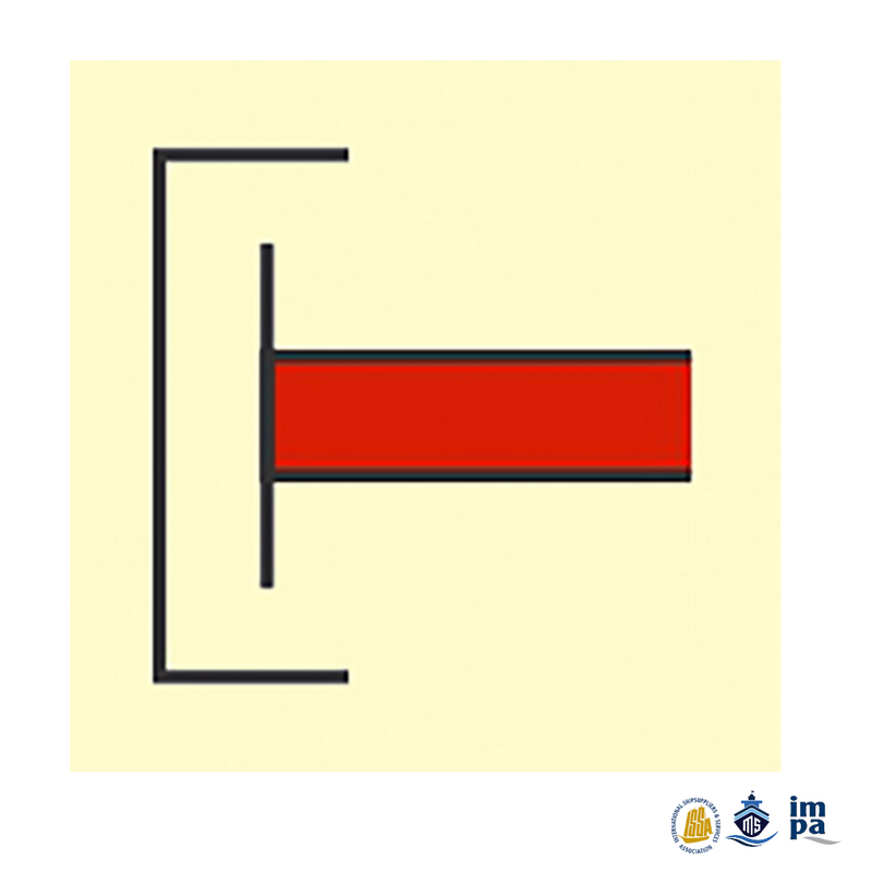[336814] FIRE CONTROL SIGN INTERNT'L SHORE CONNECTION