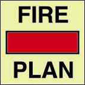 ( 336796 ) FIRE CONTROL SIGN FIRE CONTROL PLAN 150x150 MM